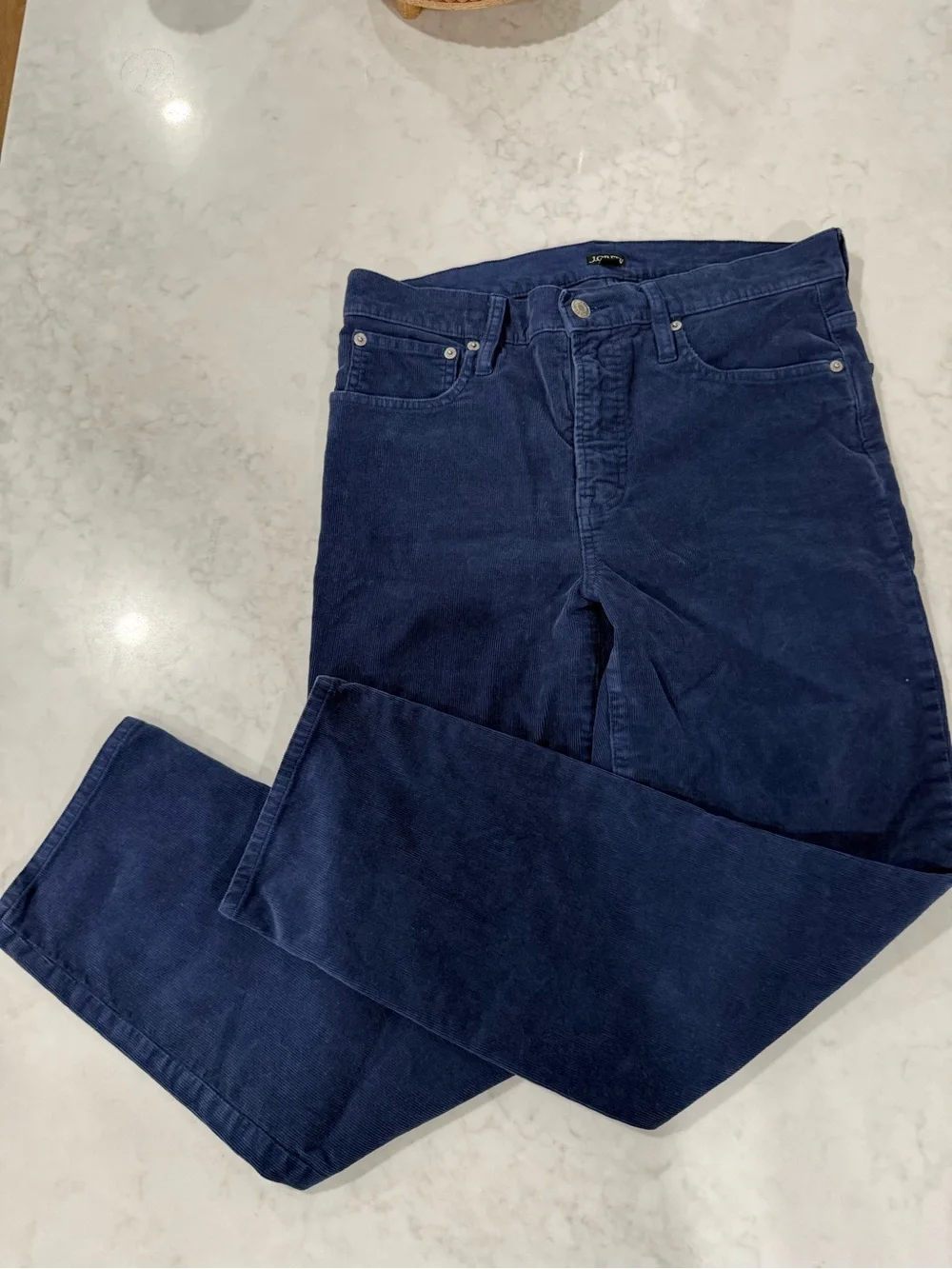 J. Crew Women’s Navy Corduroy Pants - Straight Leg